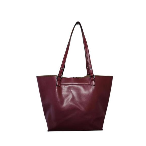 Kelly & Katie Elegant Burgundy Tote Bag - Stylish and Spacious - Picture 1 of 8